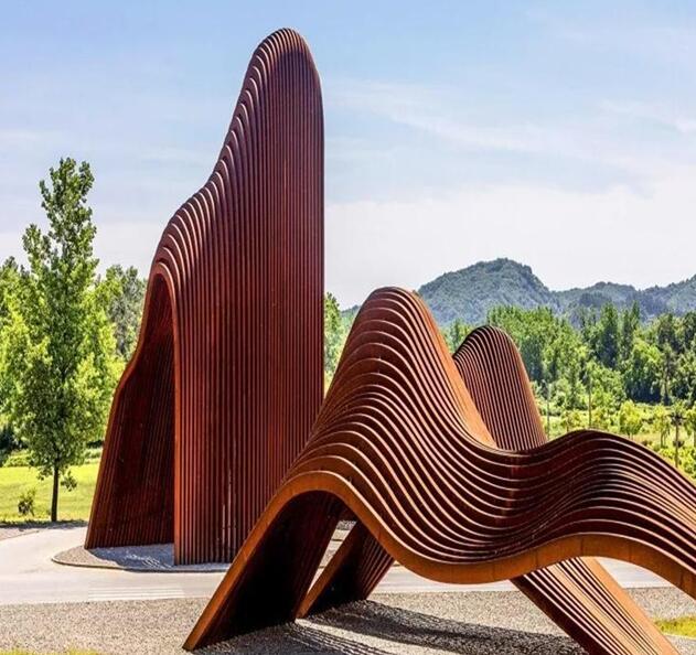 林甸锈钢板造型